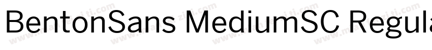 BentonSans MediumSC Regular字体转换